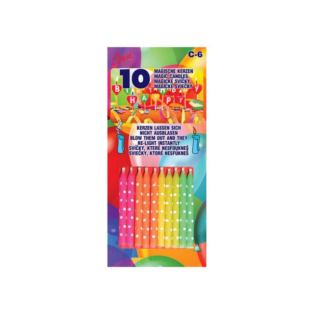 10 znovuzapalovacích narozeninových svíček na dort (6 cm) s držáky C-06.jpg#14641#47917ddeabf7