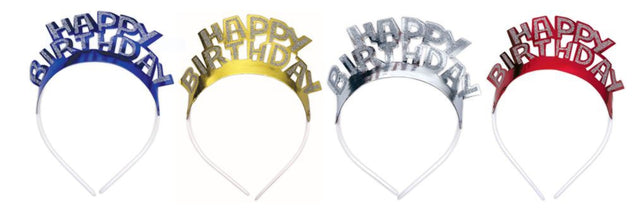 Barevné třpytivé čelenky s textem Happy Birthday 4 ks HAP-06_01.jpg#17403#575b9a962fbc