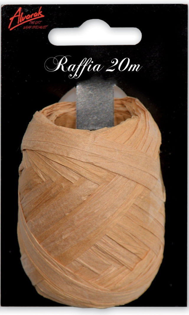Dárková lýková stuha - Světle hnědá - 5 mm x 20 m RAF-060.jpg#17292#c514d461d587