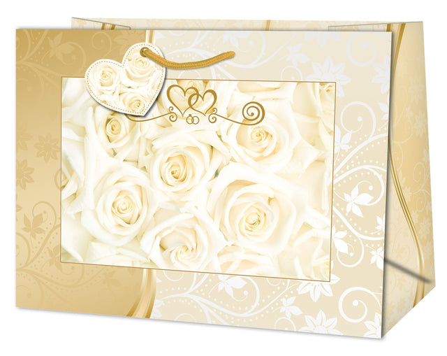 Dárková taška Jumbo (TJ) matt o rozměrech 33x13,7x44,5cm s motivem bílé růže 22415 TJ.jpg#15068#35279f35ee41