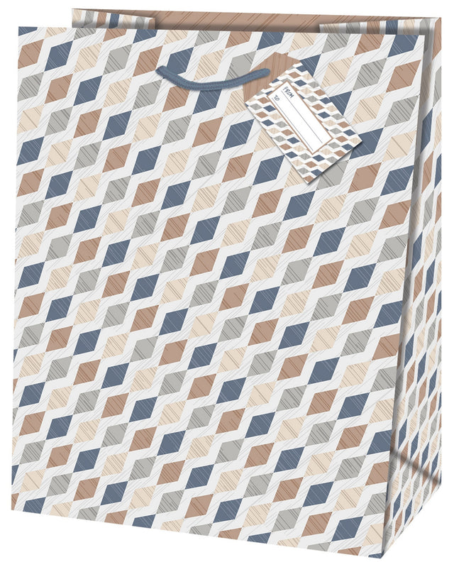 Dárková taška Medium (TM), 19 x 10.2 x 23 cm motiv Geometrický vzor 22314 TM.jpg