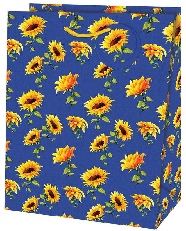 Dárková taška Medium (TM), 19 x 10.2 x 23 cm motiv Slunečnice 22316 TM.jpg#14928#3d2d596cd6f3