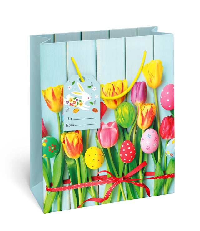 Dárková taška Medium (TM), 19 x 10.2 x 23 cm motiv Tulipány 22611 TM.jpg#14937#a13b8d8d02a8