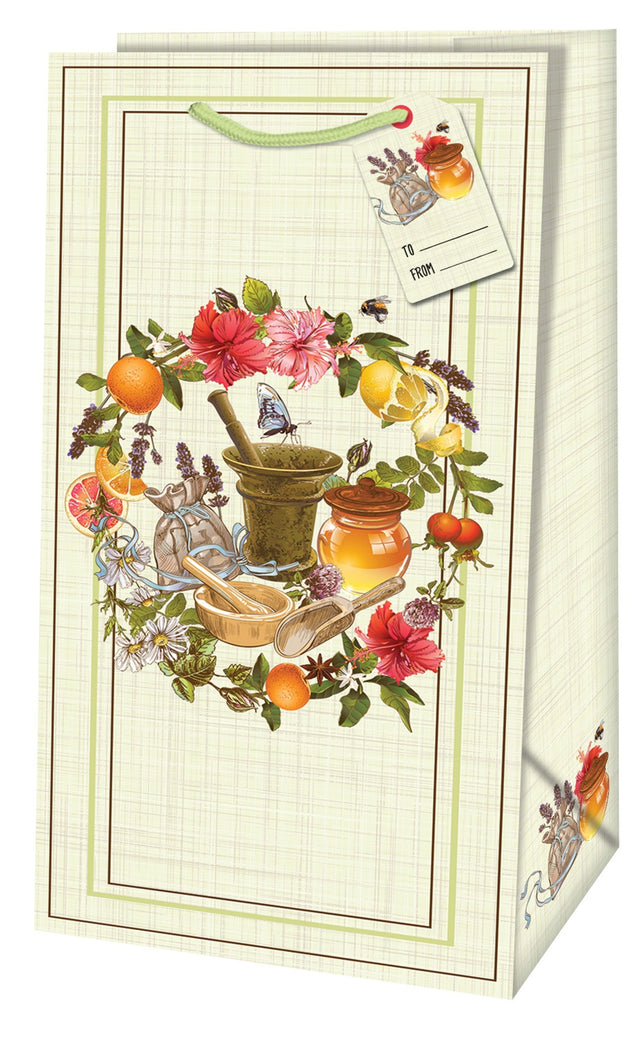 Dárková taška Piccolo (TP), 11 x 6.5 x 21 cm motiv Bylinky 22322 TP.jpg#14804#51c10a048b68