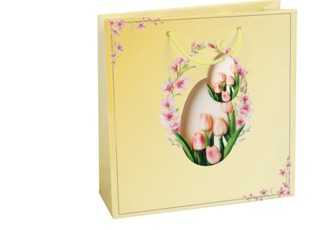 Dárková taška čtvercová-(TQ)  Quad mat  o rozměrech 15x6x14,5cm se  vzorem Velikonoc 22503 TQ.jpg#15048#50e897a5c77f