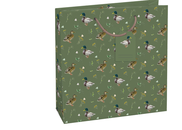 Dárková taška čtvercová-(TQ)  Quad mat  o rozměrech 15x6x14,5cm se  vzorem kachen 22526 TQ.jpg#15033#c09a0d73a67c