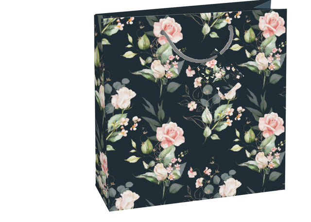 Dárková taška čtvercová-(TQ)  Quad mat  o rozměrech 15x6x14,5cm se  vzorem růže 22512 TQ.jpg#15044#faf8d5d516a1