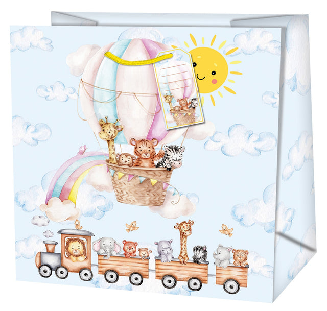 Dárková taška čtvercová (TQ) Quad o rozměrech 15x6x14,6 cm s motivem zvířátek 22326 TQ.jpg#15014#0af5b3cab6d8