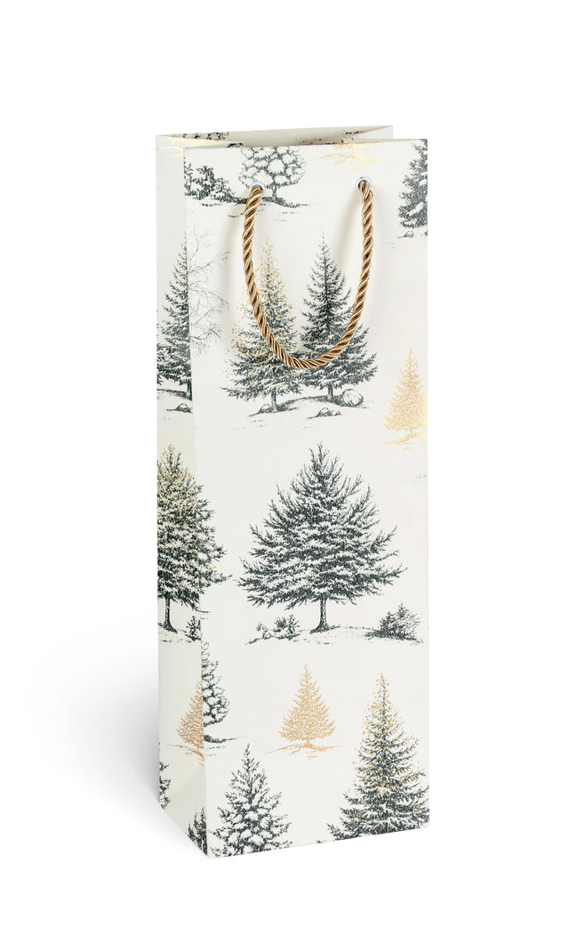 Dárková taška na láhev TB - ZIMNÍ KRAJINA - 12,6x8,9x36 cm 226506 TB.jpg#18156#41845d75f66e