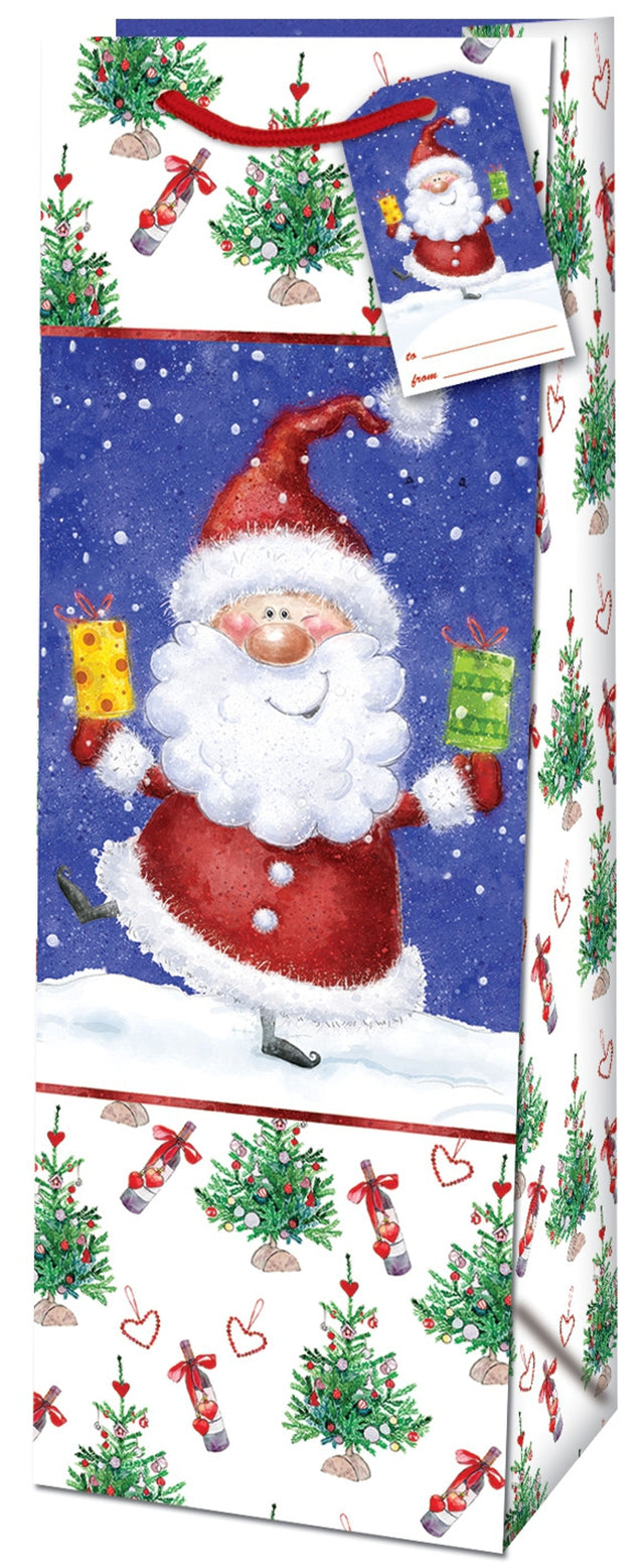 Dárková taška na láhev (TB) _ SANTA KLAUS _ 12,6x8,9x36 cm 222518 TB.jpg#15188#a8a4381b2039