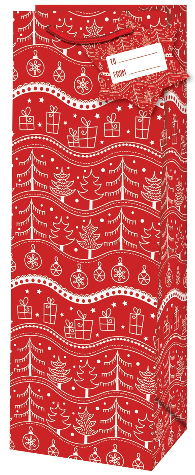 Dárková taška na láhev (TB) _ VÁNOČNÍ STROMEČKY _ 12,6x8,9x36 cm 223516 TB.jpg#15248#1830fb5b433d