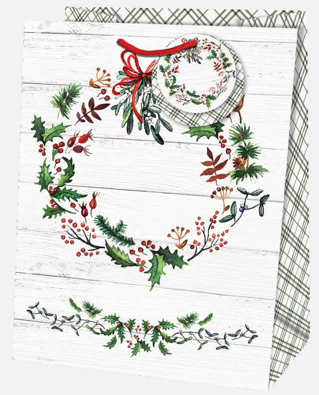Dárková taška vánoční Jumbo (TJ) - ADVENTNÍ VĚNEC - 33x13,7x44,5 cm 223511 TJ.jpg