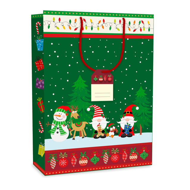 Dárková taška vánoční Jumbo (TJ)  - SANTA KLAUS - 33x13,7x44,5 cm 225517 TJ.jpg#15806#ec9546d6be01