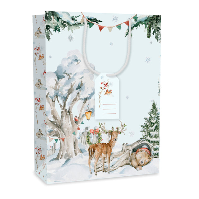 Dárková taška vánoční Jumbo (TJ)  - ZIMNÍ KRAJINA - 33x13,7x44,5 cm 225519 TJ.jpg#15827#fb4ac011280e