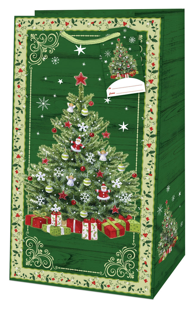 Dárková taška vánoční Picollo (TP) - VÁNOČNÍ STROMEČEK -11x6,5x21cm 222527 TP.jpg#15370#85e6c77c64f2