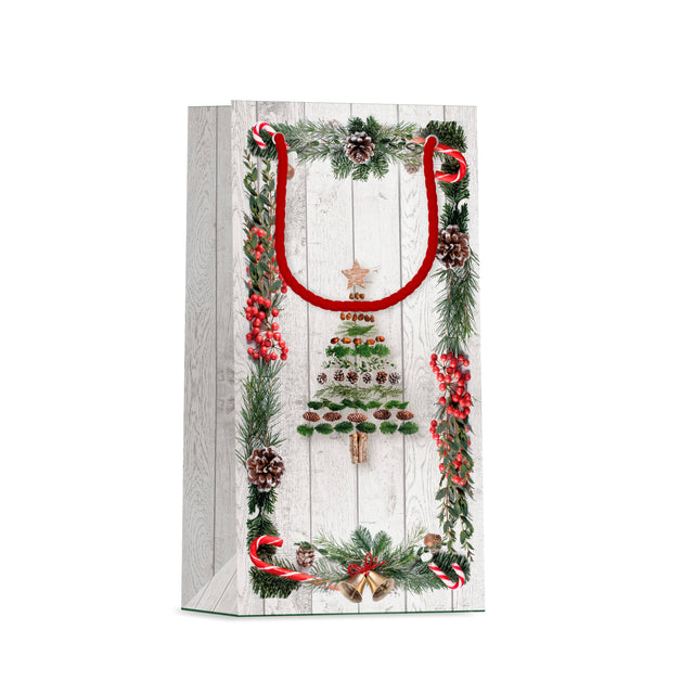 Dárková taška vánoční Picollo (TP) - VÁNOČNÍ STROMEČEK - 11x6,5x21cm 225500 TP.jpg