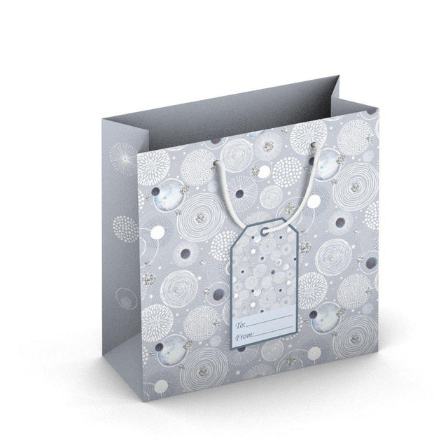 Dárková taška vánoční čtvercová (TQ) - OHNŇOSTROJ - 15x6x14,5cm 224511 TQ.jpg