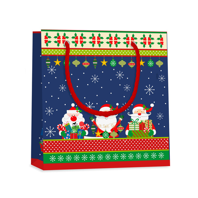 Dárková taška vánoční čtvercová (TQ) - SANTA KLAUS - 15x6x14,5cm 225516 TQ.jpg#15291#d0c05b98a559