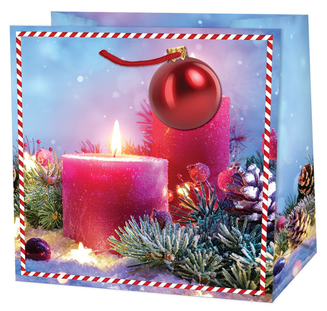 Dárková taška vánoční čtvercová (TQ) - VÁNOČNÍ MOTIV - 15x6x14,5cm 222510 TQ.jpg