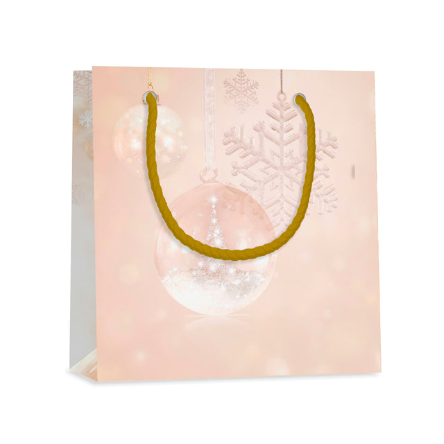 Dárková taška vánoční čtvercová (TQ) - VÁNOČNÍ OZDOBA - 15x6x14,5cm 225510 TQ.jpg#15309#028fd6721347