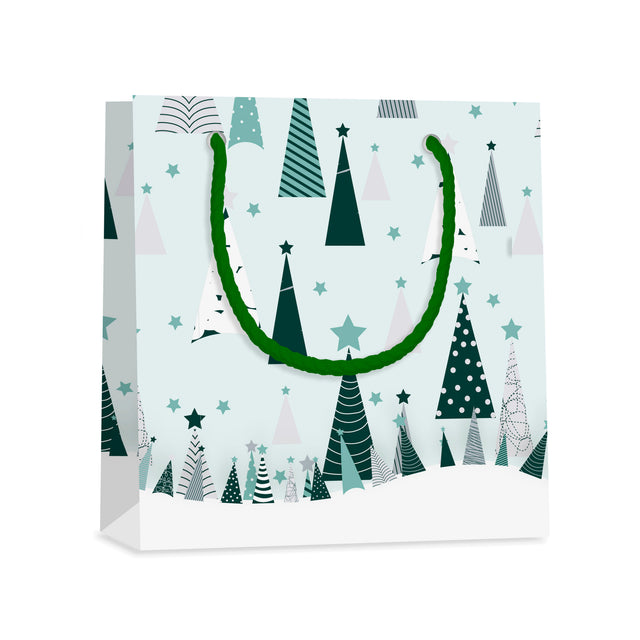 Dárková taška vánoční čtvercová (TQ) - VÁNOČNÍ STROMEČEK - 15x6x14,5cm 225503 TQ.jpg