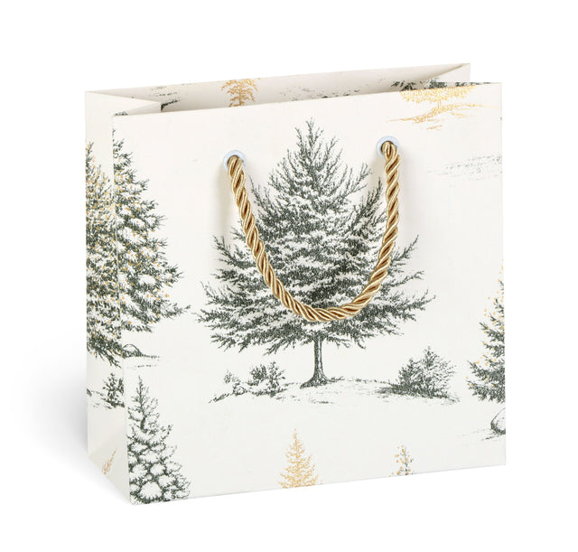 Dárková taška vánoční čtvercová (TQ) - ZIMNÍ KRAJINA - 15x6x14,5cm 226506 TQ.jpg#18159#605939be0453