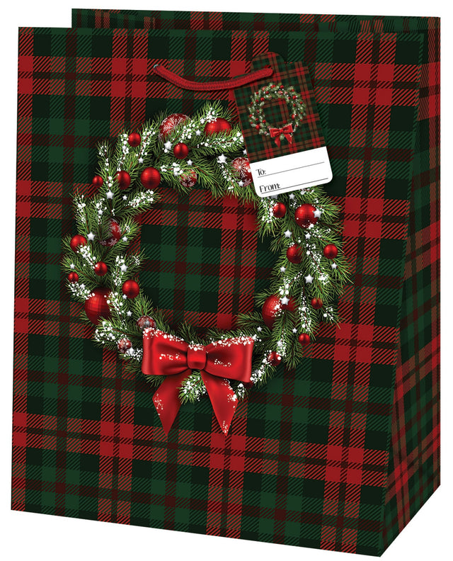 Dárková taška vánoční střední (TM) - ADVENTNÍ VĚNEC - 23x19x10,2cm 223510 TM.jpg#15414#f2512b4c94fb