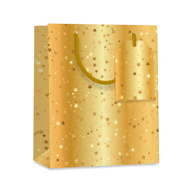 Dárková taška vánoční střední (TM) - HVĚZDIČKY - 23x19x10,2cm 225507 TM.jpg#15422#79f3c5eb4da7