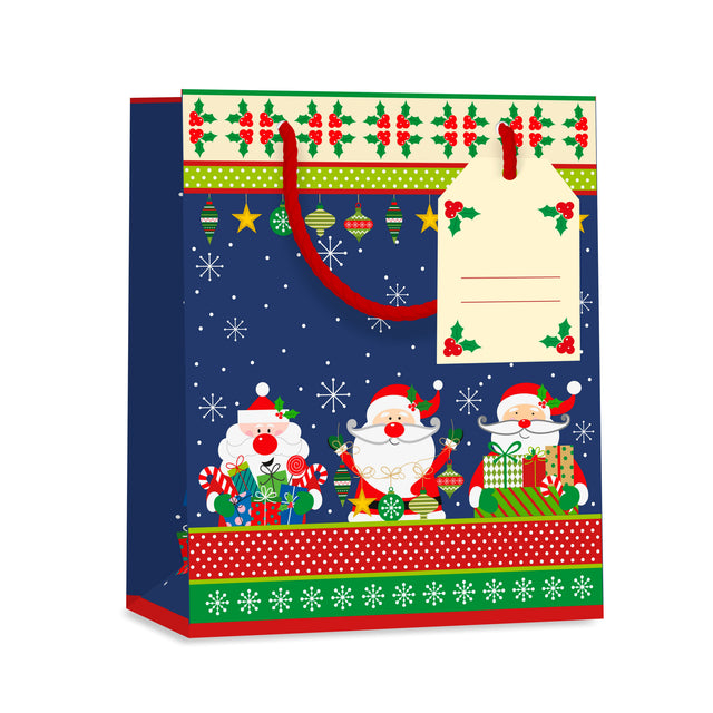Dárková taška vánoční střední (TM) - SANTA KLAUS - 23x19x10,2cm 225516 TM.jpg#15439#40540aa3a81e