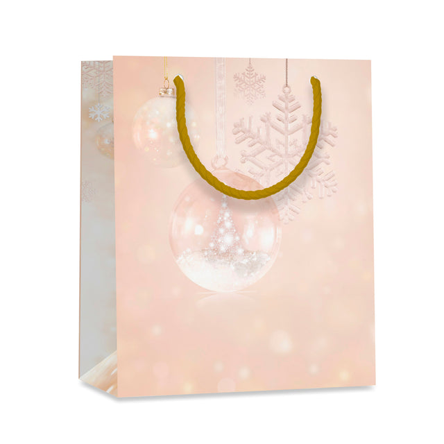 Dárková taška vánoční střední (TM) - VÁNOČNÍ OZDOBA - 23x19x10,2cm 225510 TM.jpg#15486#efe5c2acb928