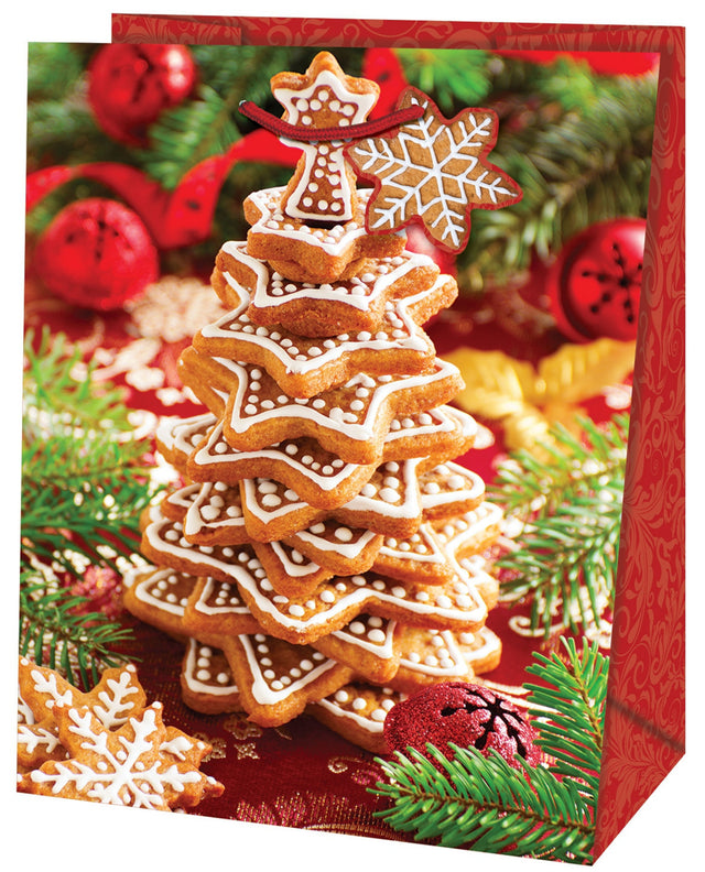 Dárková taška vánoční střední (TM) - VÁNOČNÍ PERNÍČKY - 23x19x10,2cm 223512 TM.jpg#15489#d95a39119d64