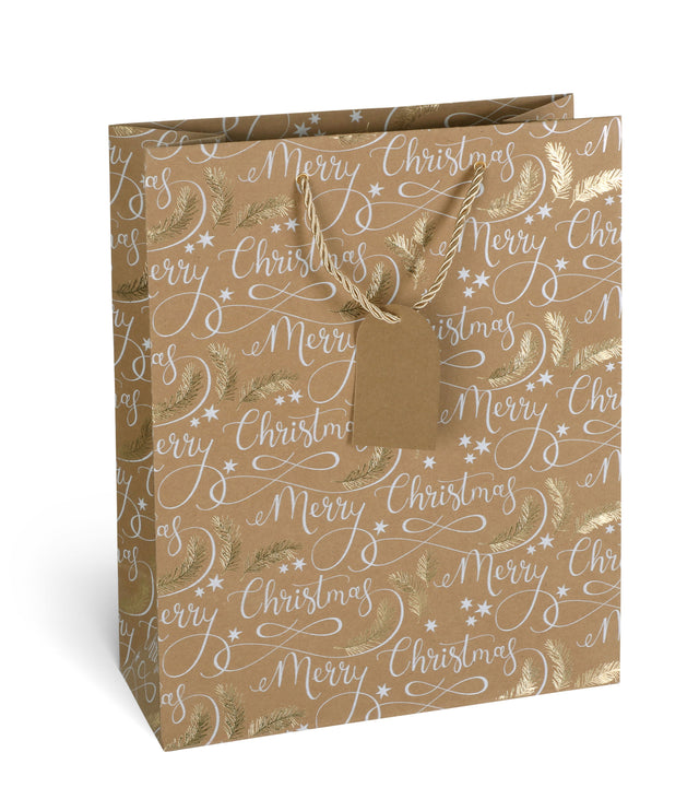 Dárková taška vánoční velká (TL) - MERRY CHRISTMAS - 33x26,7x13,7cm 226501 TL.jpg#18136#f0668956b0bb