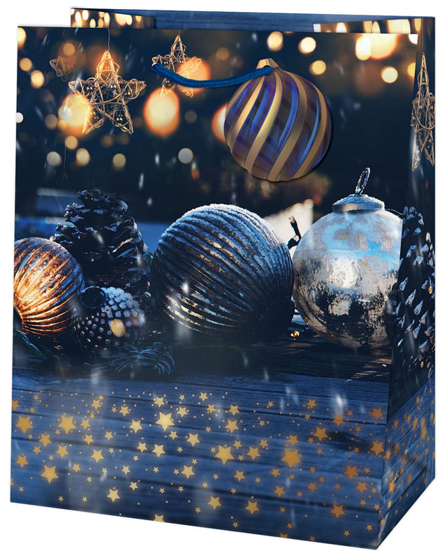 Dárková taška vánoční velká  (TL) - MODRÉ VÁNOČNÍ OZDOBY - 26,7x13,7x33cm 222503 TL.jpg#15547#836e8b2a7c62
