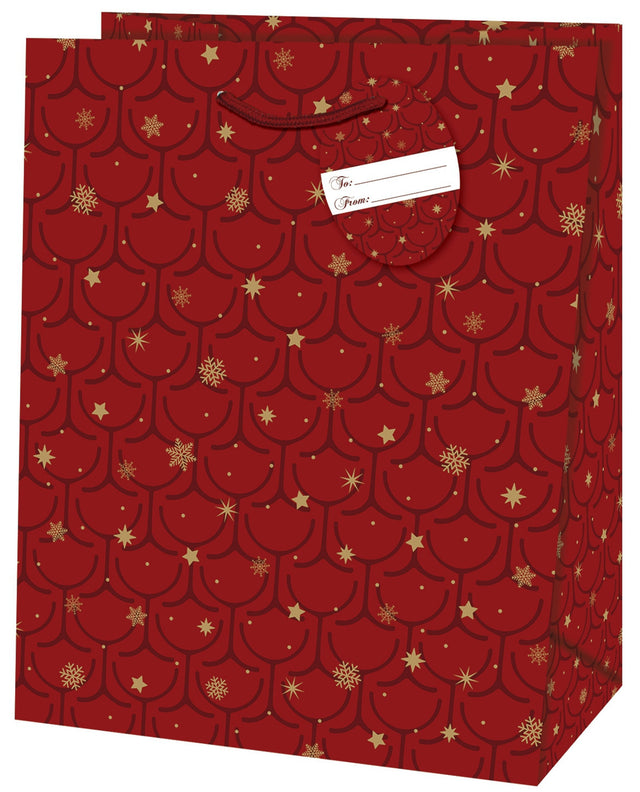 Dárková taška vánoční velká (TL) - SNĚHOVÉ VLOČKY - 33x26,7x13,7cm 223525 TL.jpg#15594#7131b82f7ae4