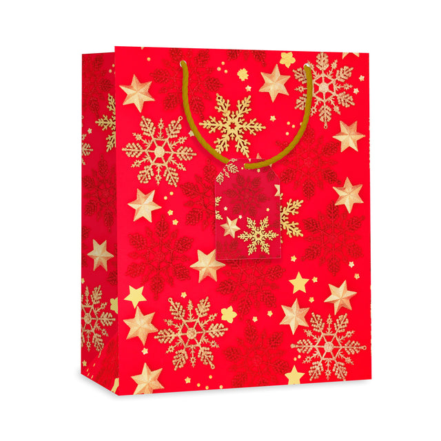 Dárková taška vánoční velká (TL) - SNĚHOVÉ VLOČKY - 33x26,7x13,7cm 225505 TL.jpg#15600#06e5e92f7cd0