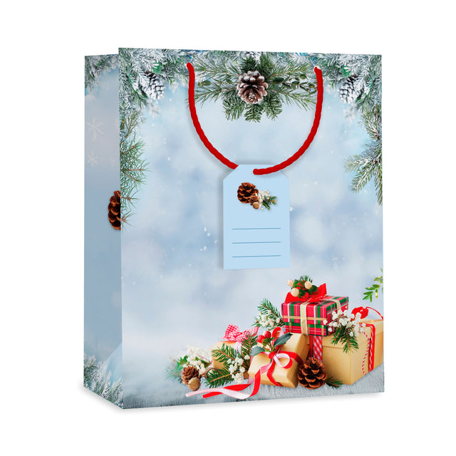 Dárková taška vánoční velká (TL) - VÁNOČNÍ DÁRKY - 33x26,7x13,7cm 225521 TL.jpg#15609#40bf527f4a4b