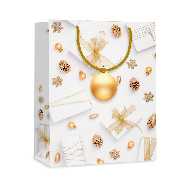 Dárková taška vánoční velká (TL) - VÁNOČNÍ OZDOBY - 33x26,7x13,7cm 225508 TL.jpg