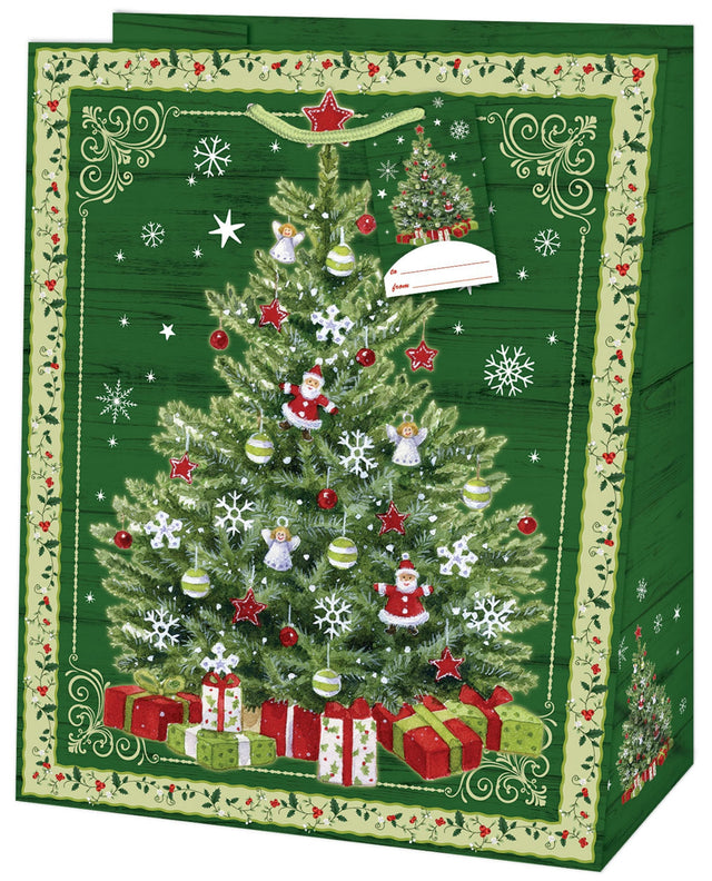 Dárková taška vánoční velká (TL) - VÁNOČNÍ STROMEČEK - 26,7x13,7x33cm 222527 TL.jpg#15631#83de3ac94481