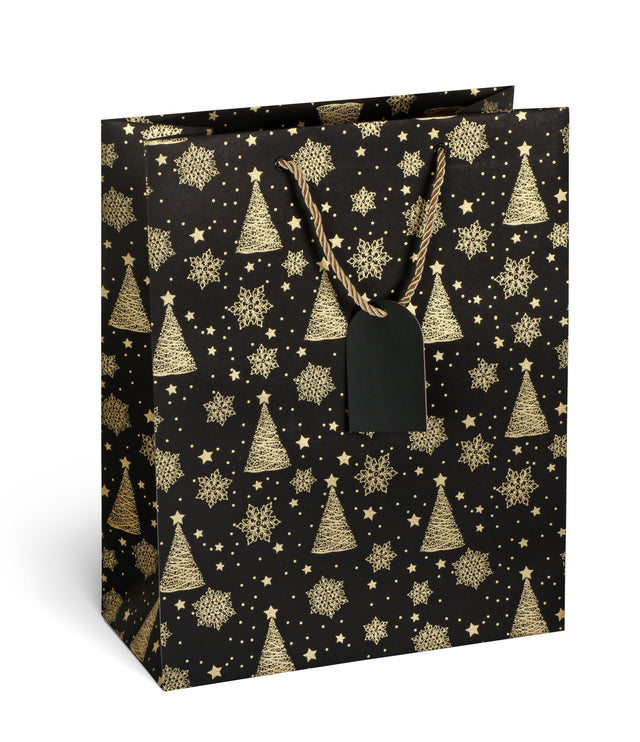 Dárková taška vánoční velká (TL) - ZLATÝ STROMEČEK - 33x26,7x13,7cm 226502 TL.jpg#18140#a1fb4a562867