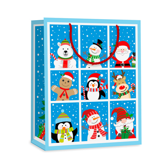 Dárková taška vánoční velká (TL) - ZVÍŘÁTKA V ZIMĚ - 33x26,7x13,7cm 225518 TL.jpg#15666#e443f3348f8a