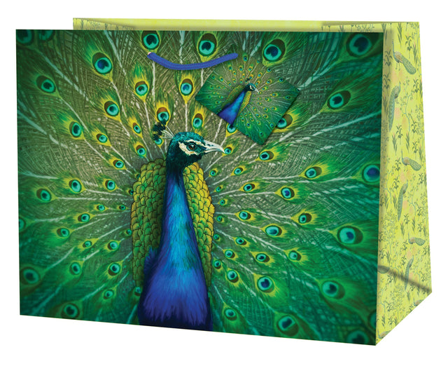 Dárková taška velká  (TL) o rozměrech 26,7x33x13,7 cm s motivem páva 22438 TL.jpg#15749#4590f39476e4