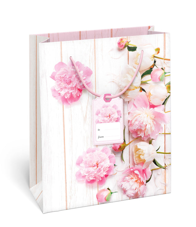 Dárková taška velká  (TL) o rozměrech 26,7x33x13,7 cm s motivem pivoněk 22604 TL.jpg#15750#946282221810