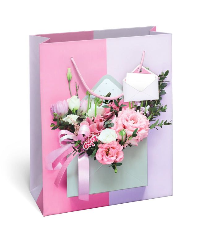 Dárková taška velká  (TL) o rozměrech 26,7x33x13,7 cm s motivem pugetu květin 22605 TL.jpg#15754#9a116c14ec7f