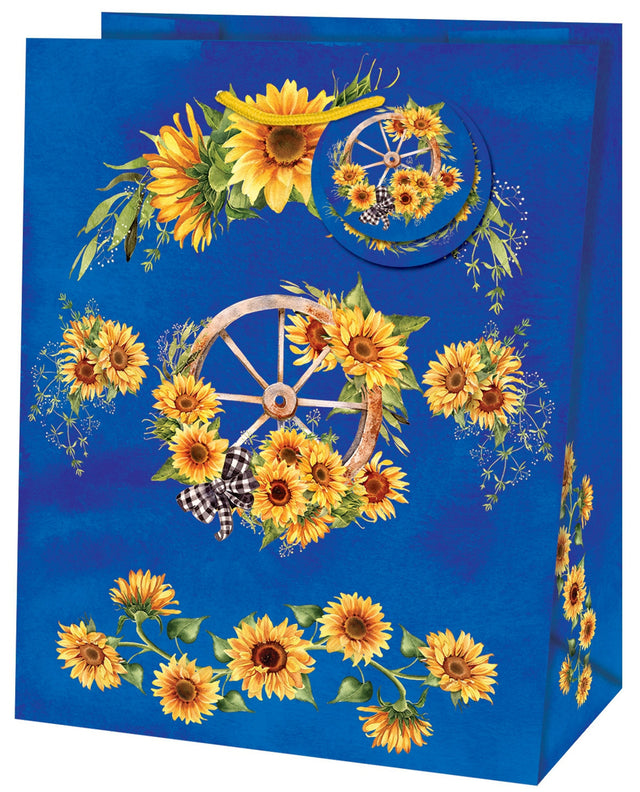Dárková taška velká  (TL) o rozměrech 26,7x33x13,7 cm s motivem slunečnice 22413 TL.jpg