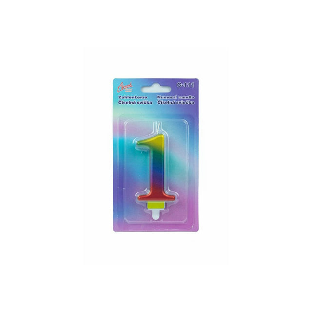 Duhová číselná narozeninová svíčka na dort 1 (9 cm)  C-111_1.jpg#14665#e18264ac1d66