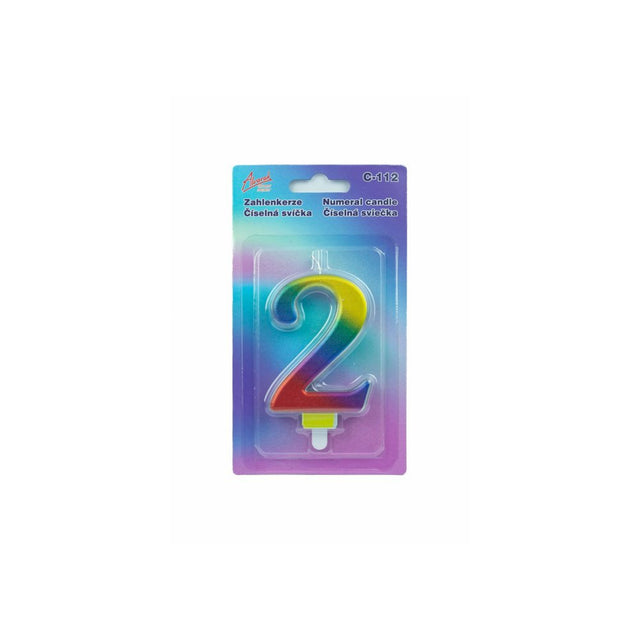 Duhová číselná narozeninová svíčka na dort 2 (9 cm)  C-112_1.jpg