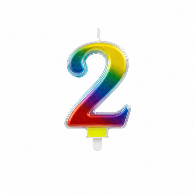 Duhová číselná narozeninová svíčka na dort 2 (9 cm)  C-112_1.png#19029#5294699c1f55