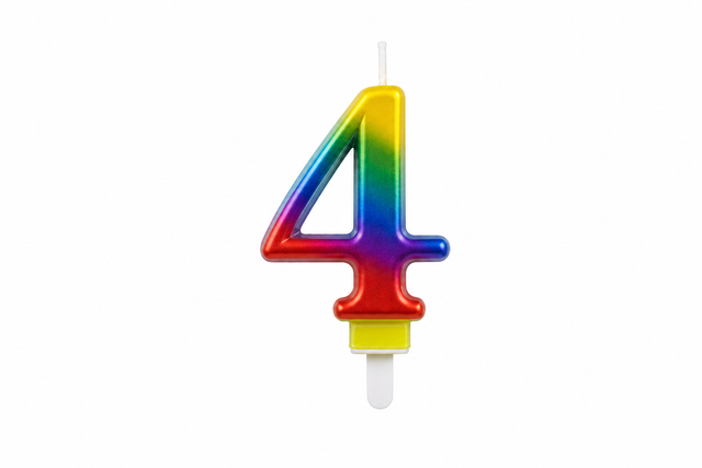 Duhová číselná narozeninová svíčka na dort 4 (9 cm)  C-114_1.png#19036#877b1d5748b3