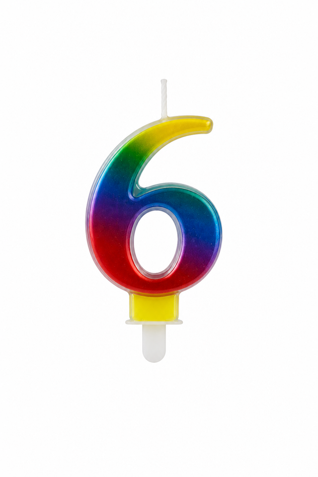 Duhová číselná narozeninová svíčka na dort 6 (9 cm)  C-116_1.png#19045#fd3efa4e756d