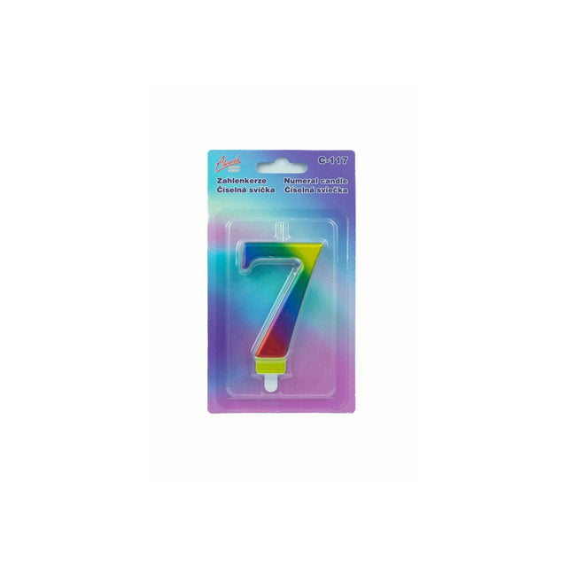 Duhová číselná narozeninová svíčka na dort 7 (9 cm)  C-117_1.jpg#14677#df502b322a63